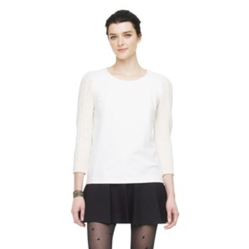 Club Monaco white sweatshirt NWOT